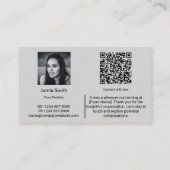 Connect Professional Company Ambassador Gray 名刺 (裏面)