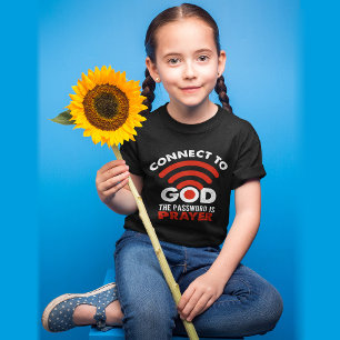Connect To God The Password祈りの言葉Gift Christian Tシャツ