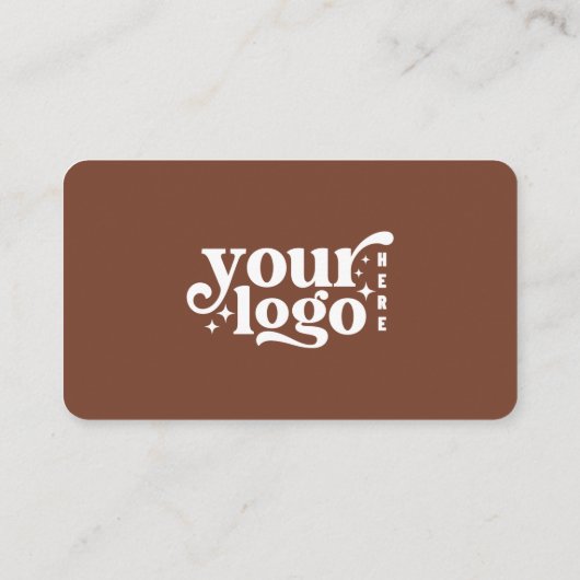 Connect With UsソーシャルメディアQRコードテラコッタ 名刺 (裏面)