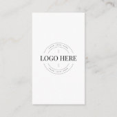 Connect with UsソーシャルメディアQRコードビジネスロゴ エンクロージャーカード (裏面)