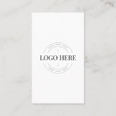 Connect with UsソーシャルメディアQRコードビジネスロゴ 名刺 (裏面)