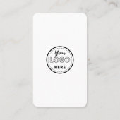 Connect With UsソーシャルメディアQRコードホワイトピンク 名刺 (裏面)