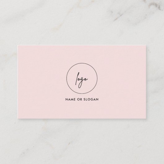 Connect With UsソーシャルメディアQRコードロゴピンク 名刺 (裏面)