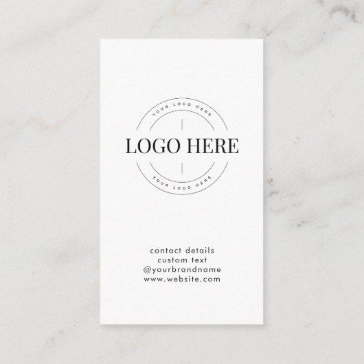 Connect with UsソーシャルメディアQRコード会社ロゴ エンクロージャーカード (裏面)