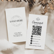 Connect with UsソーシャルメディアQRコード会社ロゴ