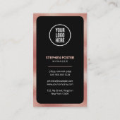 Connect With Us QRコードソーシャルメディアバラ金ゴールド 名刺 (裏面)