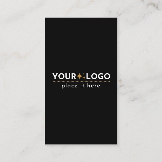 Connect With Us QRコードソーシャルメディアブラックモダン 名刺 (裏面)