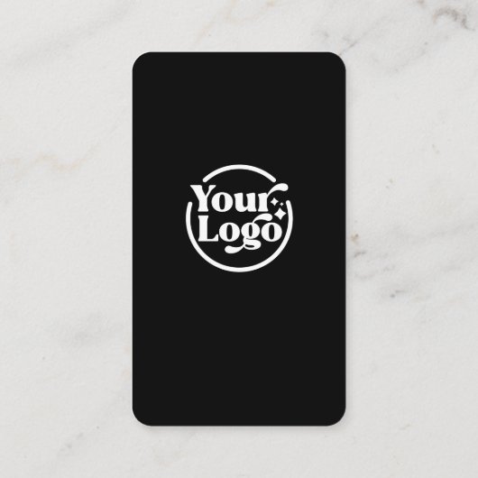 Connect With Us QR Code Logo Social Media Black  名刺 (裏面)