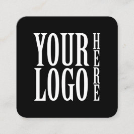 Connect with us Social Media QR Code Black Square スクエア名刺