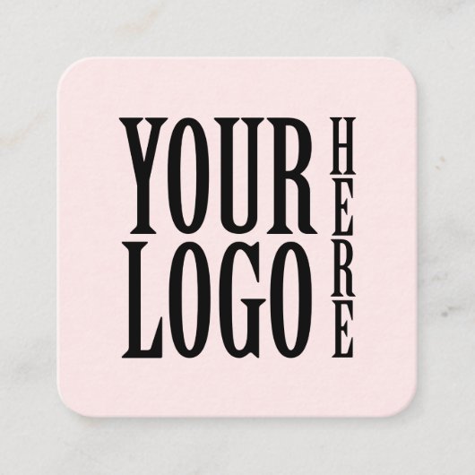 Connect with us Social Media QR Code Pink Square スクエア名刺 (正面)