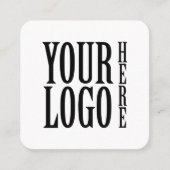 Connect with us Social Media QR Code White Square スクエア名刺 (正面)