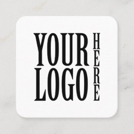 Connect with us Social Media QR Code White Square スクエア名刺