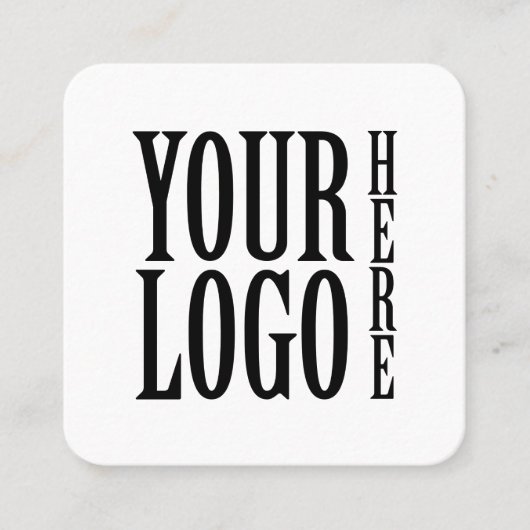 Connect with us Social Media QR Code White Square スクエア名刺 (正面)