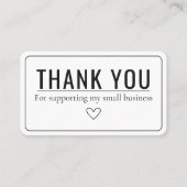 Connect With Us Thank You Minimalist Social Media 名刺 (正面)