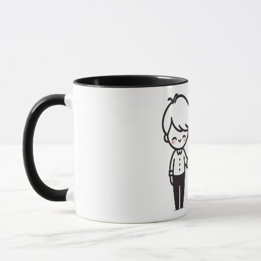 Connected by Love” Cute Couple Mug マグカップ (左)