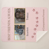 Connected by Pawprints Tribute シェルパブランケット (正面(横))