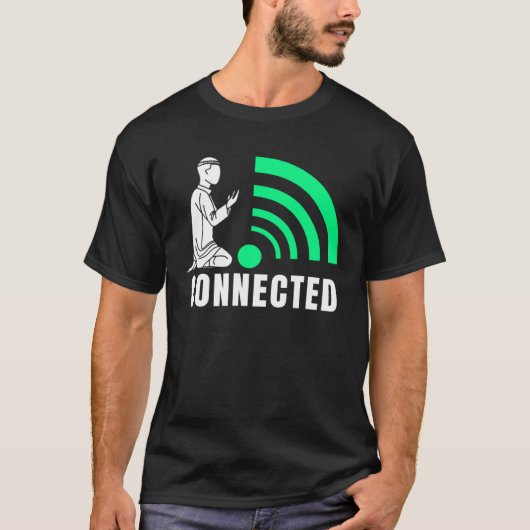 Connected Islamic Muslim Ramadan Kareem First Sala Tシャツ (正面)