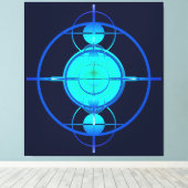 Connected Minds (Night Version) キャンバスプリント (インサイチュ (ウッドフロア))