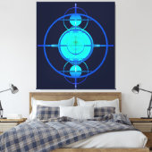 Connected Minds (Night Version) キャンバスプリント (インサイチュ (寝室))