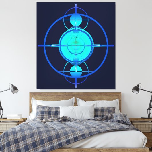 Connected Minds (Night Version) キャンバスプリント (インサイチュ (寝室))