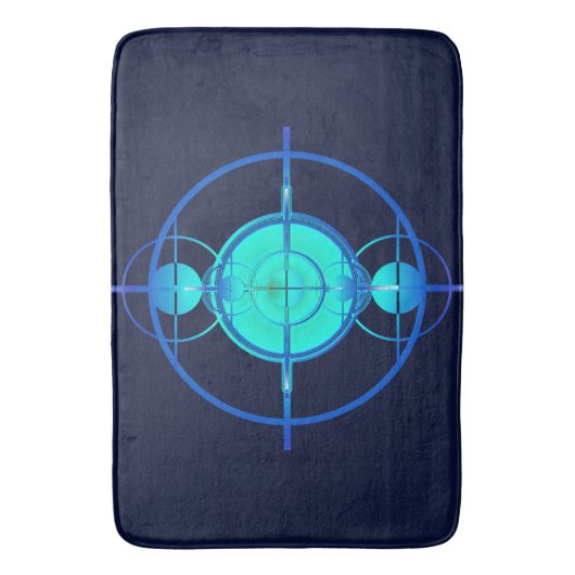 Connected Minds (Night Version) バスマット (正面縦)