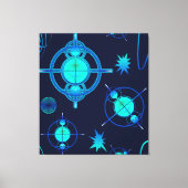 Connected Minds Pattern キャンバスプリント (正面)