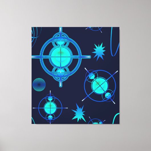 Connected Minds Pattern キャンバスプリント (正面)