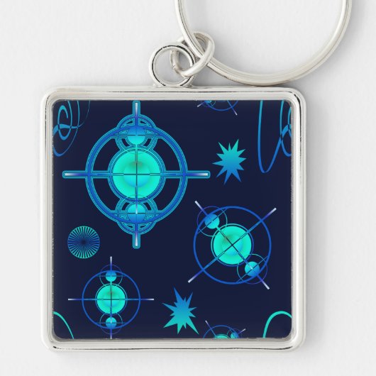 Connected Minds Pattern キーホルダー (正面)