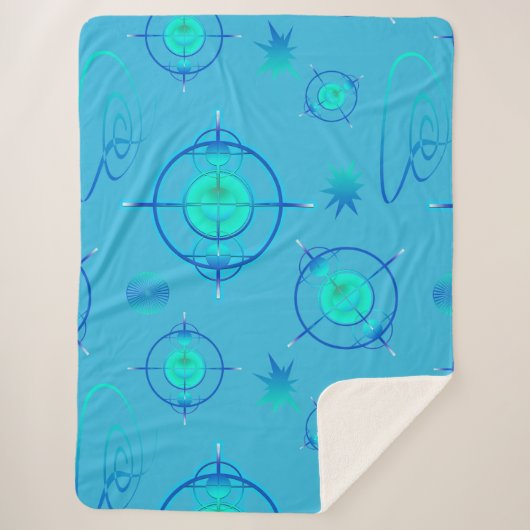 Connected Minds Pattern シェルパブランケット (正面)