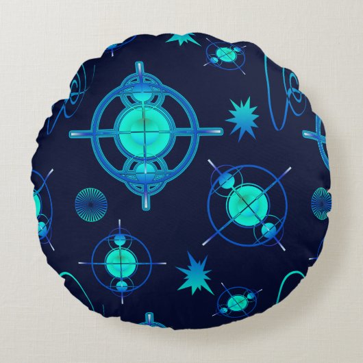 Connected Minds Pattern ラウンドクッション (正面)