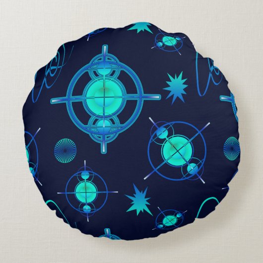 Connected Minds Pattern ラウンドクッション (裏面)