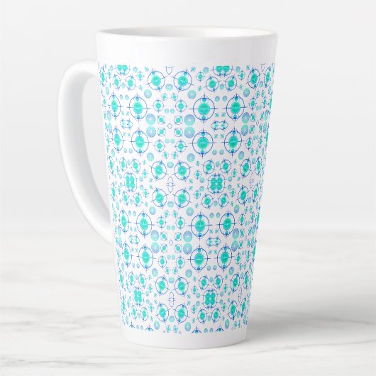 Connected Minds Pattern 2 カフェラテマグ (左アングル)