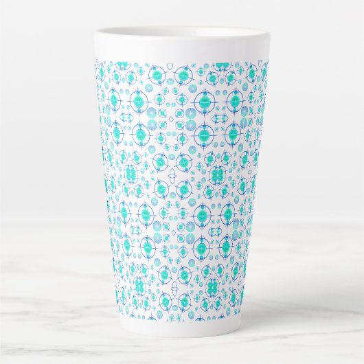 Connected Minds Pattern 2 カフェラテマグ (正面)