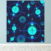 Connected Minds Pattern 2 キャンバスプリント (インサイチュ (ウッドフロア))