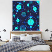 Connected Minds Pattern 2 キャンバスプリント (インサイチュ (寝室))
