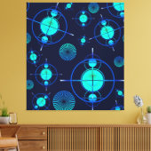 Connected Minds Pattern 2 キャンバスプリント (インサイチュ (リビング))