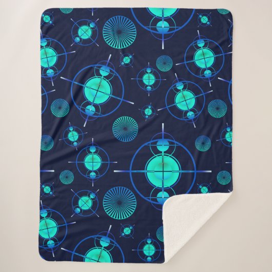 Connected Minds Pattern 2 シェルパブランケット (正面)