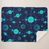 Connected Minds Pattern 2 シェルパブランケット (正面(横))