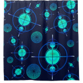 Connected Minds Pattern 2 シャワーカーテン (正面)