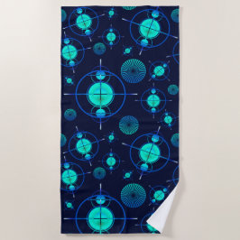 Connected Minds Pattern 2 ビーチタオル