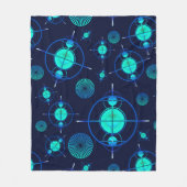 Connected Minds Pattern 2 フリースブランケット (正面)