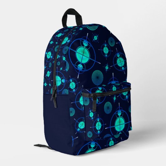 Connected Minds Pattern 2 プリントバックパック (裏面左端)