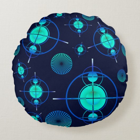 Connected Minds Pattern 2 ラウンドクッション (正面)