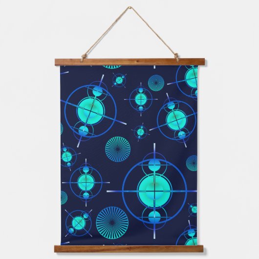 Connected Minds Pattern 2 吊り下げ型タペストリー (正面)