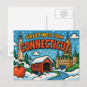 CONNECTICUTはがき ポストカード (正面/裏面)