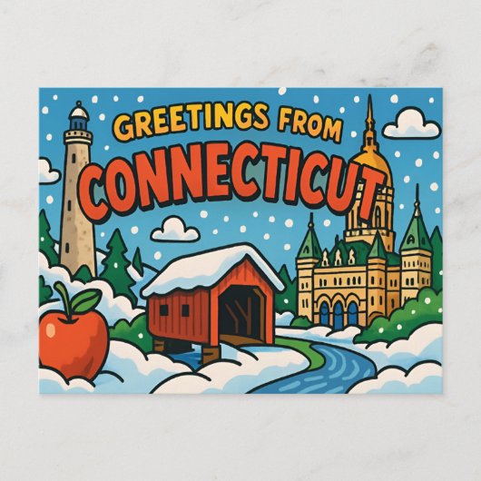 CONNECTICUTはがき ポストカード (正面)