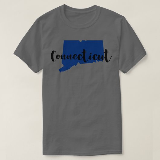 ConnecticutスクリプトTシャツ Tシャツ (デザイン正面)