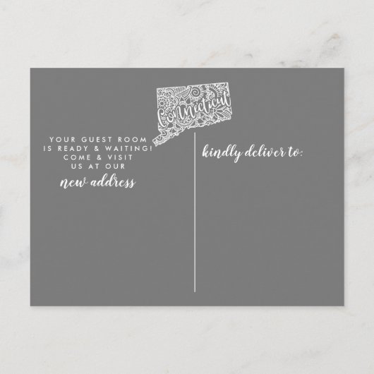 CONNECTICUT州移動アナウンスポストカード 案内ポストカード (裏面)