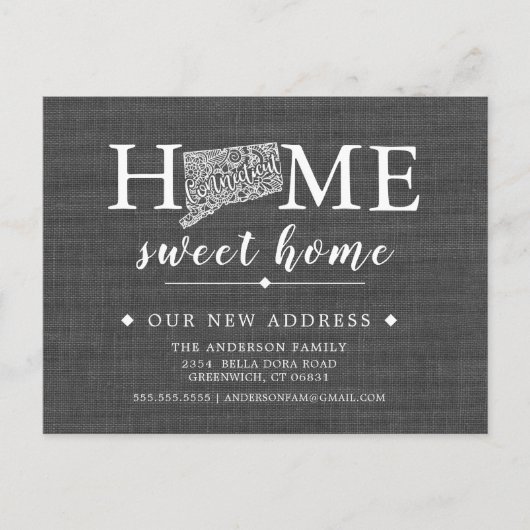 CONNECTICUT州移動アナウンスポストカード 案内ポストカード (正面)