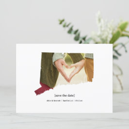 Connecticut日付の写真カードを保存 セーブザデート